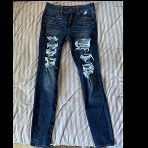 American eagle jeggings size 6 dark wash